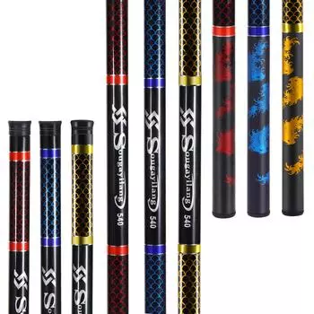 Sougayilang Дешевая удочка 2,7-6,3 м. Одиночная удочка имеет разную длину, подходящую для рыбалки на открытом воздухе. 2.7M красный