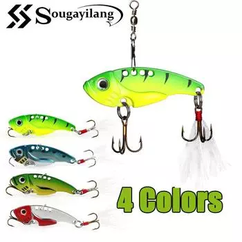 Sougayilang Hart Swimbait Spoon Bait Рыболовная приманка Металлические приманки VIB Приманки Рыболовные приманки Рыболовные снасти зелёный