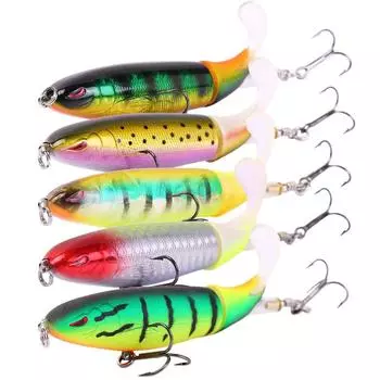 Sougayilang minnow Fishinig приманка Umpan Ikan Popper Tampak Asli Tampak Asli жесткая приманка Likelife синий