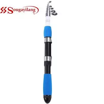 Sougayilang новая телескопическая удочка 1,0 м 1,6 м 1,8 м из углеродного волокна, пробковый кабель, деревянная тонкая удочка, рыболовная удочка 1.0M