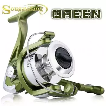 Sougayilang рыболовные катушки 5,2: 1 передаточное число спиннинг рыболовные колеса рыболовные снасти для ловли карпа 1000 Series