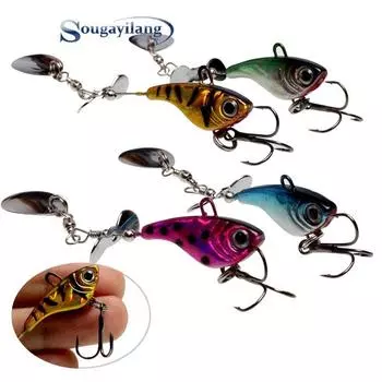SOUGAYILANG рыболовные приманки 1 шт. красочные металлические рыболовные приманки с тройными крючками рыболовные крючки красный
