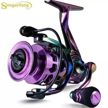 SOUGAYILANG Спиннинговые катушки 12 + 1BB рыболовное колесо с левой/правой ручкой, спиннинговая катушка для троллинга, рыболовные инструменты, рыболовные принадлежности 1000 разноцветный