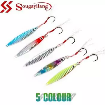 Sougayilang Umpan Pancing 1 шт. 21 г Umpan Logam Металлическая приманка для джиггинга Искусственные рыболовные приманки 5pcs