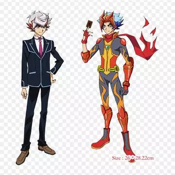 Soulburner Yugioh Yugi Mutou Takeru Homura Нашивки с термонаклейками для одежды Аппликации Наклейки на одежду Термочувствительные индивидуальные нашивки