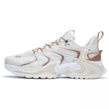 Soulland X Li Ning Cat Paw Ace кожаные амортизирующие нескользящие износостойкие низкие спортивные повседневные туфли мужские кроссовки белые коричневые AZGS103-7 41
