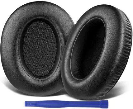 SOULWIT Амбушюры Амбушюры для Sony Беспроводные Шумоподавляющие Наушники Амбушюры XB910 Extra Bass Сменные Амбушюры Кожа Белок Черный