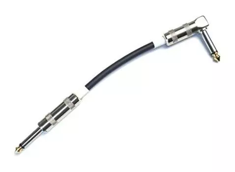 Sound MOMO Гитарный соединительный кабель P1LS черный 30 см [MOGAMI 2524] чёрный