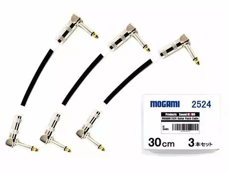 Sound MOMO Гитарный соединительный кабель P3LL черный 30 см [MOGAMI 2524]