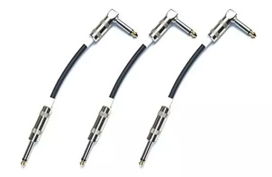 Sound MOMO Гитарный соединительный кабель P3LS черный 30 см [MOGAMI 2524]