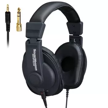 SOUND WARRIOR Онлайн-трансляция потокового видео Просмотр наушников Герметичные легкие проводные иммерсивные мощные воспроизведение Сделано в Японии 3,5 мм 6,3 мм