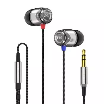 SoundMAGIC E10 Наушники с шумоподавлением Проводные Канальные Тип Мощные Басы HIFI Стерео Спорт (Серый)
