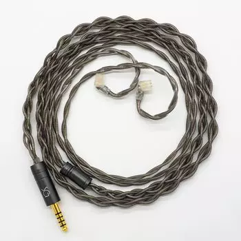 SoundsGood Касситерит ручной работы, посеребренный, медь высокой чистоты, медь OFC, кабель для обновления наушников, сменный кабель, 4-жильный, бескислородный