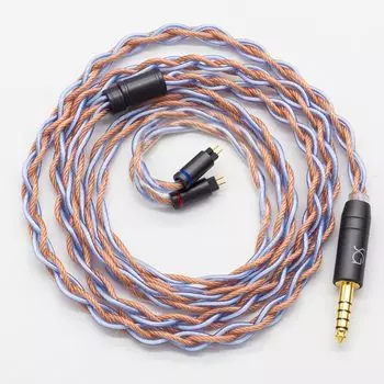 SoundsGood Livyatan 4-жильный ручной работы Recable посеребренный бескислородный медный монокристаллический медный кабель для наушников с заменой