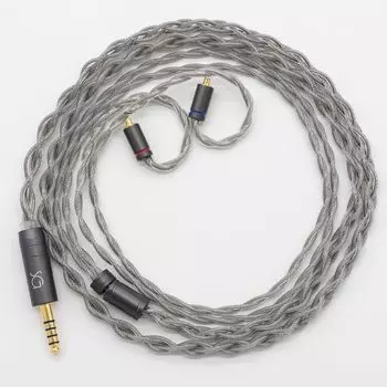 SoundsGood Stibnite ручной работы, посеребренный, медный, высокой чистоты, медный OFC, кабель для обновления наушников, сменный кабель, 4-жильный, бескислородный