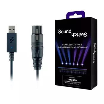 SoundSwitch Компактный USB DMX-интерфейс SoundSwitch Программное обеспечение Micro DMX-интерфейс –