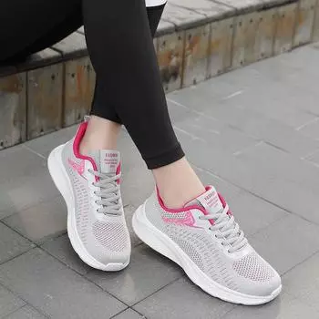 Source Factory Four Seasons Footwear Flying Weave Black Sneaker Soft Sole Large Sport and Casual Shoes 37 оранжевый