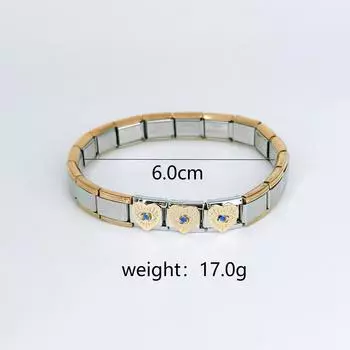 Source Personality Classic Vintage Module Bracelet Eye Series Glossy Hip Hop Cuban Bracelet