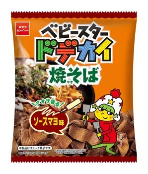 Соус Baby Star Dodekai Yakisoba от Oyatsu Company со вкусом майонеза 67 г x 12 пакетиков, легко выбрать, сытная закуска [Официальный] (широкая лапша, вверх, еда)