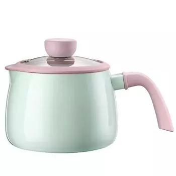 Соусница с антипригарным покрытием и крышкой, маленькие молочные горшочки для приготовления пищи с носиком, алюминиевая кастрюля с деревянной ручкой для кухни, без ПФАС