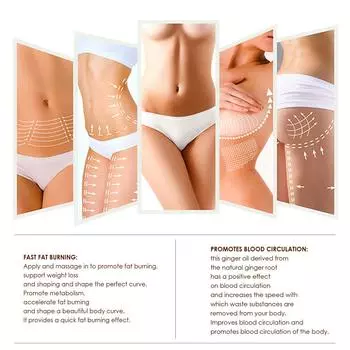 South Moon 30 мл эфирное масло для похудения с экстрактом имбиря, массажное впитывание, способствует обмену веществ, формирует тело 30ml