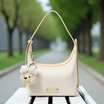 South Style Chio2n Mang Coconut Island Underarm Bag Women s Handbag 2025 New Arrival Summer Shoulder Crossbody Tote Bag Beige color matching