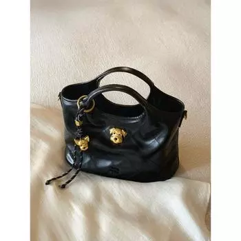 South Style Chio2nd Bread Puppy Tipsy Overture Tote Bag Women s 2025 New Arrival Satchel Messenger Bag Black