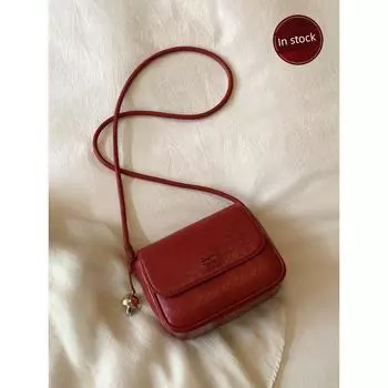 South Style Chio2nd Fog Light Recall Square Pouch Women s 2025 New Arrival Super Popular Exquisite Shoulder Messenger Bag Cherry Red