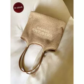 South Style Chio2nd Owner Original Rhine Spring Break Tote Bag Female Summer Woven Bag Large Capacity Shoulder Bag Image color