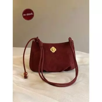 South Style Chio2nd Palace Museum Culture Series Branch Search Cloud Bag Christmas Red Bag Female Spring and Summer Messenger Bag Image color