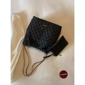 South Style Chio2nd Pineapple Lattice Chain Bucket Bag Image color