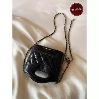 South Style Chio2nd Satchel Shoulder Chain Bag Black