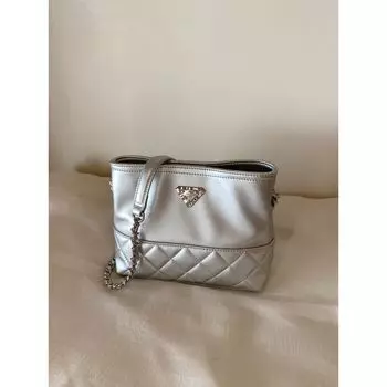 South Style Chio2nd Streamer Galaxy Tote Bag Women s Summer Diamond Small Bag Silver Chain Shoulder Messenger Bag Silver small size