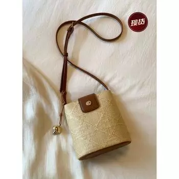 South Style Chio2nd Warm Coast Bucket Bags Women 2025 New Arrival Summer Straw Bag Shoulder Messenger Bag