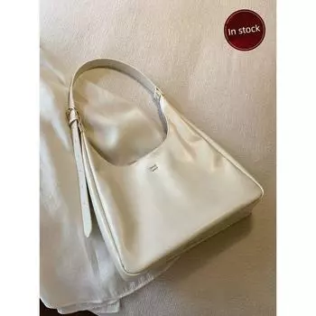 South Style Chio2nd White and Blue Traveler Tote Bag Women s Large Capacity Textured Shoulder Underarm Bag Work Clothing Crossbody Bag