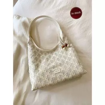 South Wind Chio2nd Summer Commuting Large Bag Plaid White