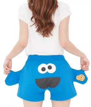 Southack Cookie Monster Costume Nightwear L BL/Ladies KOS-068