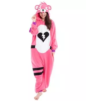 Southwark Fleece Kigurumi Pink Bear M SZC-218