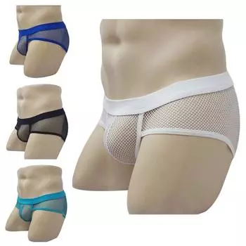 Soutong Mesh Мужские трусы Сексуальные трусы-боксеры из полиэстера с эластичным поясом для дома XL