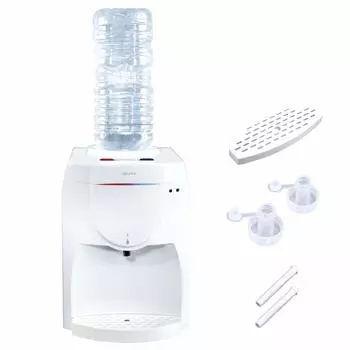 SOUYI Настольный водный сервер для бутылок ПЭТ 2 л, только для горячих и холодных напитков, для домашнего использования, настольный сервер для бутылок ПЭТ [для использования/специального использования] (белый) белый
