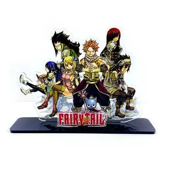 Союзная группа Fairy Tail Нацу Люси Эрза Грей Венди Лаксус Happy HM акриловая подставка игрушечная фигурка