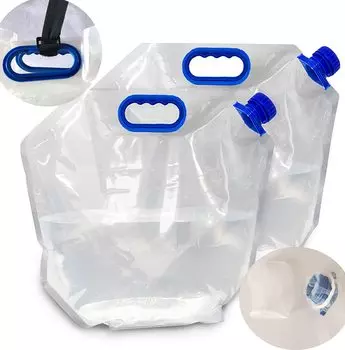 SOVSA 15L2 Set Большая емкость Складной аварийный резервуар для воды Сумка для хранения воды Портативный Путешествия Скалолазание Эвакуация Спорт Отдых на природе