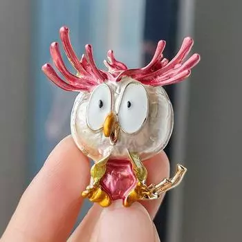 Сова Angry Birds Cartoon Alloy Drip Pin High-End Brooch Coat Cute Brooch