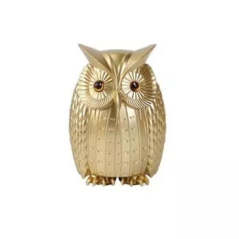 Сова Украшение Скандинавский стиль Художественная статуэтка Совы Современный декор полки Фигурка Совы из смолы Украшение книжной полки D