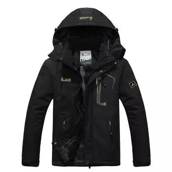 Совершенно новая теплая зимняя куртка, мужское пальто, верхняя одежда, водонепроницаемый ветрозащитный капюшон L