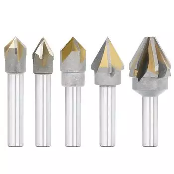 Совершенно новое сверло для фаски, 4 лезвия, 12 мм, 16 мм, 25 мм, 4 лезвия 16x12mmx90Degree