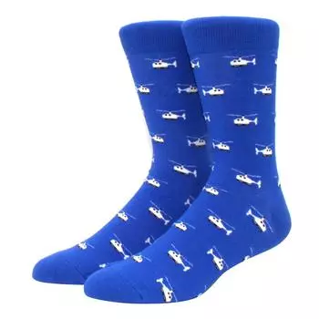 совершенно новые мужские носки, цветные носки из гребенного хлопка, носки до колена в жаккардовую полоску для забавных мужчин, деловой кэжуал стиль