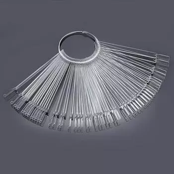 Советы по дизайну ногтей, 50 шт./компл., дисплей для практики, веер для лака для ногтей, цветные образцы диаграмм, инструменты, оборудование для практики слоновая кость