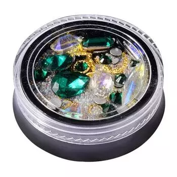 Советы по дизайну ногтей Стразы 3D Бусины со стразами HZ02