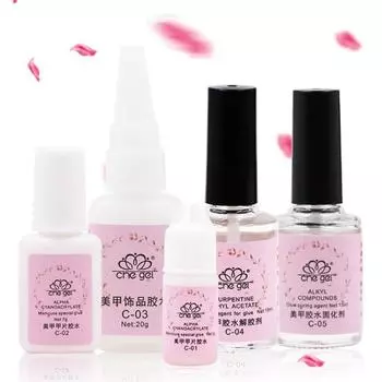 Советы по ногтям Клей для наращивания пальцев Клей для отверждения растворяющий агент Маникюрный инструмент 4